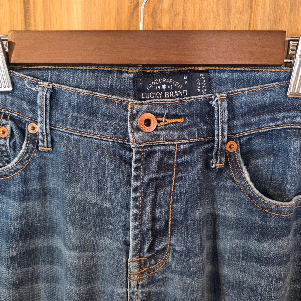 Lucky Brand Sweet N Straight Jeans Womens 10/30 Blue Excellent Straight Leg‎ - Picture 4 of 11